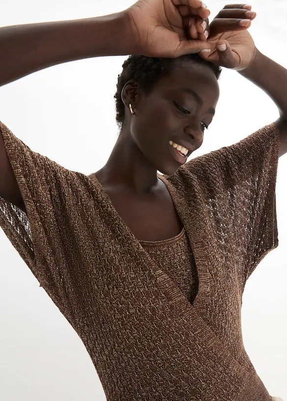 Pull ajour&eacute;, bonprix