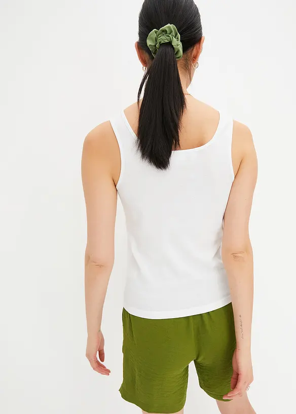 Top côtelé 100% coton, bonprix