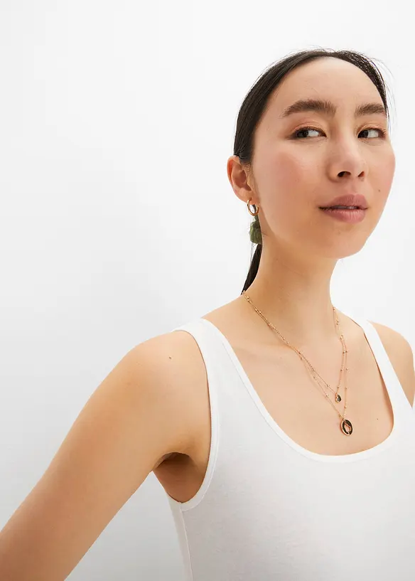 Top côtelé 100% coton, bonprix