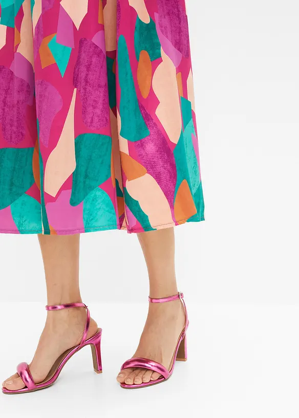 Jupe en satin imprimée, bonprix