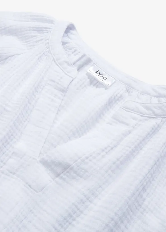 Blouse oversize en gaze de coton, bonprix