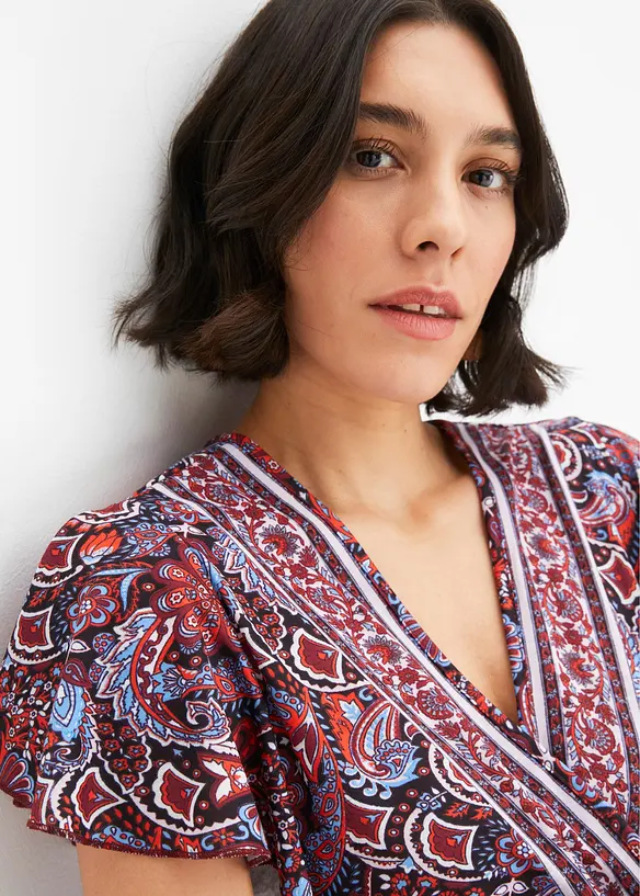 Robe longue imprimée, bonprix