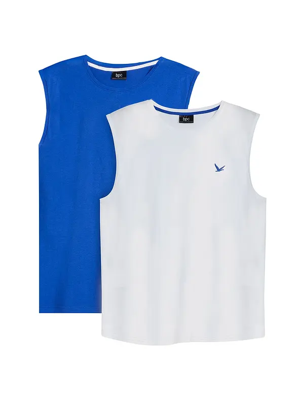 Lot de 2 marcels 100% coton, bonprix