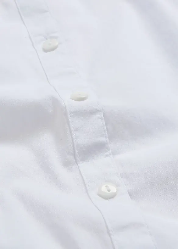 Chemisier manches courtes extensible en coton majoritaire, bonprix