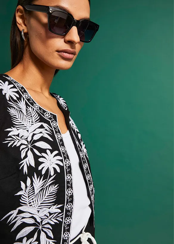 Gilet sans manches brod&eacute;, bonprix