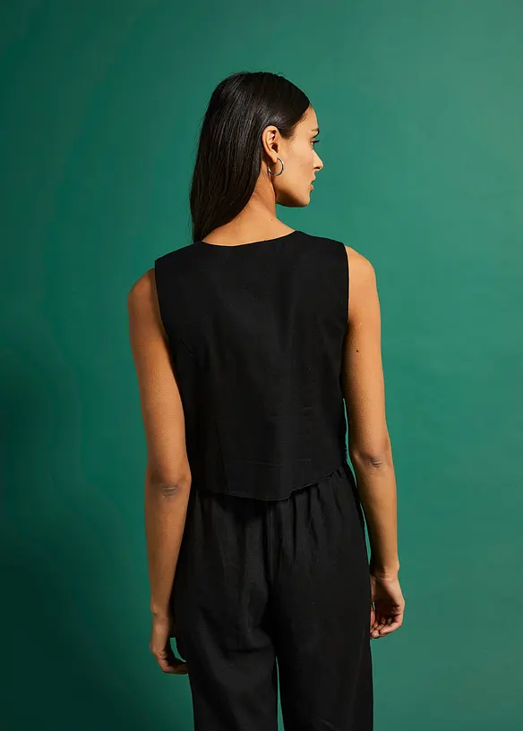 Gilet sans manches brod&eacute;, bonprix