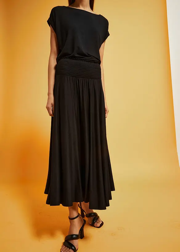 Jupe fluide en jersey viscose, bonprix