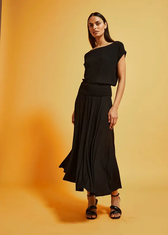 Jupe fluide en jersey viscose, bonprix