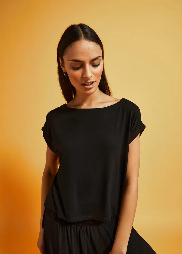 T-shirt oversize en viscose fluide, bonprix