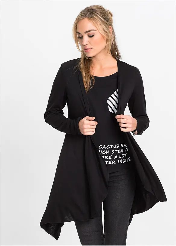 Gilet fluide en viscose mélangée, bonprix