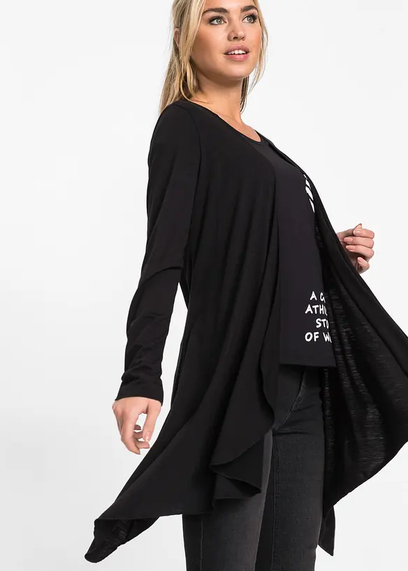 Gilet fluide en viscose mélangée, bonprix