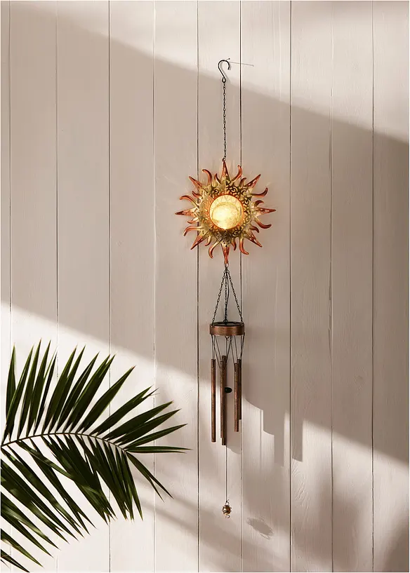 D&eacute;co solaire carillon avec boule en verre, bonprix