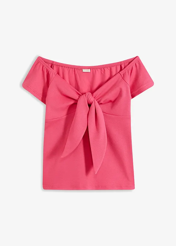 Top textur&eacute; &agrave; encolure bardot, BODYFLIRT boutique