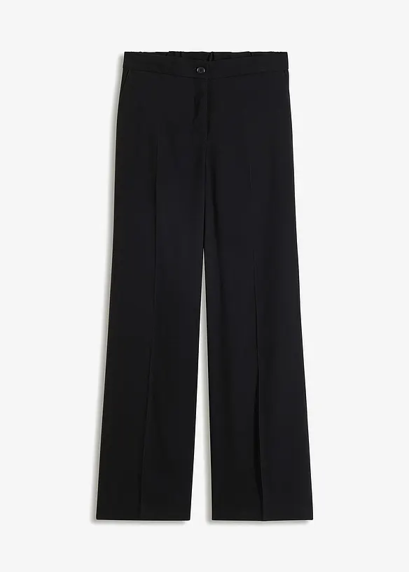 Pantalon large à pinces en viscose majoritaire, bonprix