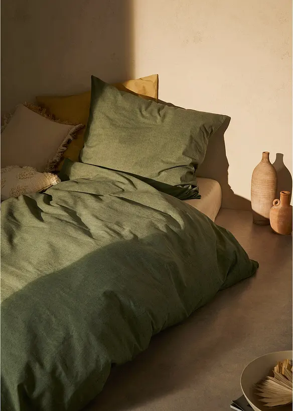 Parure de lit aspect lin, bonprix