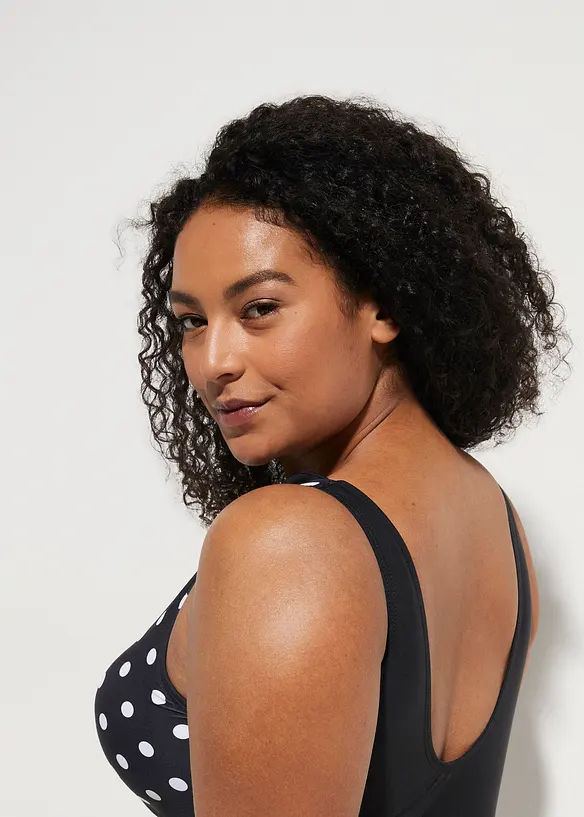 Maillot 1 pièce sculptant à fronces, maintien modéré, bonprix