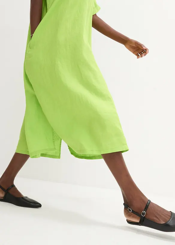 Robe caftan 100 % lin, bonprix