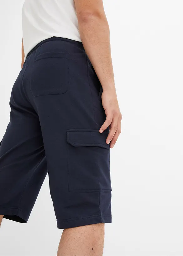 Bermuda cargo en sweat 100% coton, bonprix