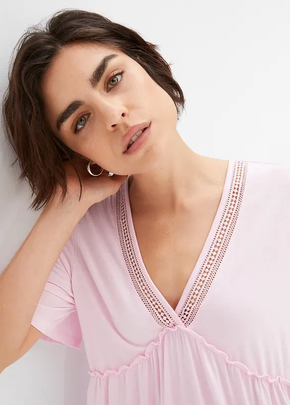 T-shirt boh&egrave;me &agrave; dentelle, BODYFLIRT