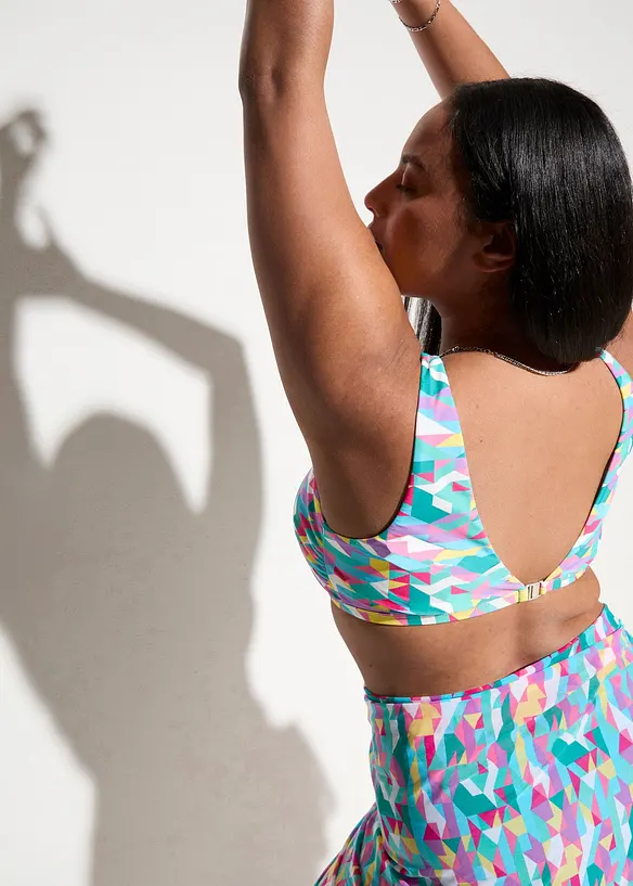 Bikini et jupe paréo (ens. 3 pces), bonprix