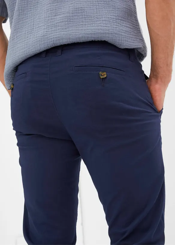 Pantalon chino léger et extensible, regular, bonprix