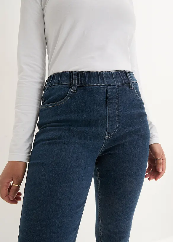 Jegging extensible, taille haute et élastiquée, bonprix