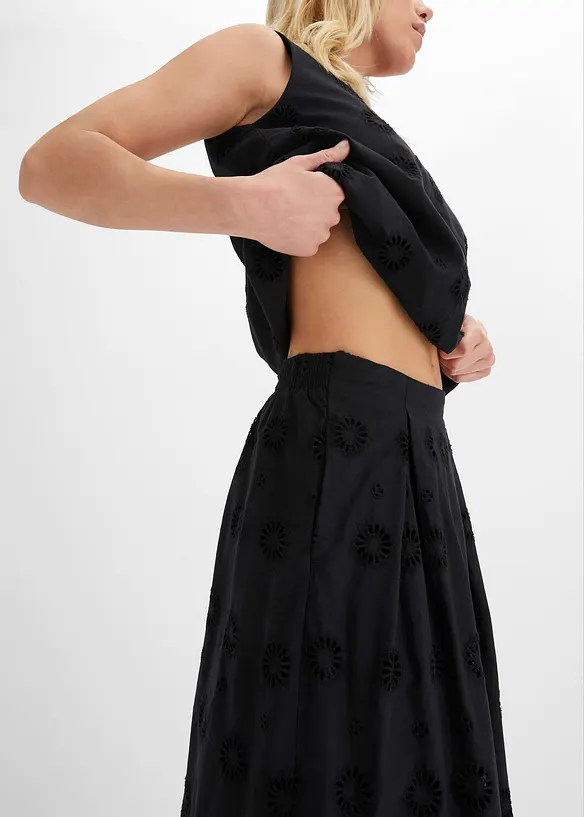 Jupe longue en coton, bonprix