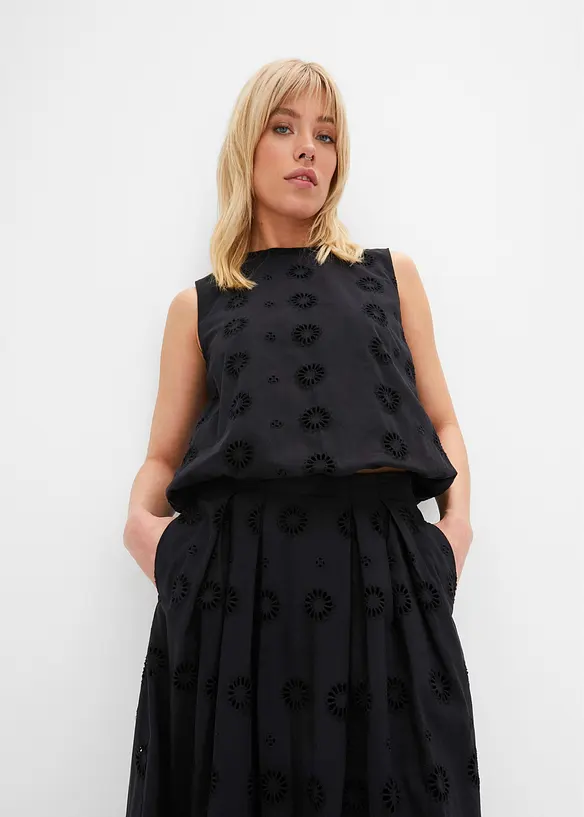 Jupe longue en coton, bonprix