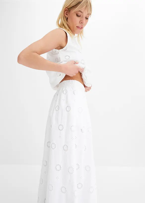 Jupe longue en coton, bonprix