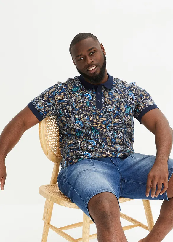 Polo en coton, manches courtes, bonprix