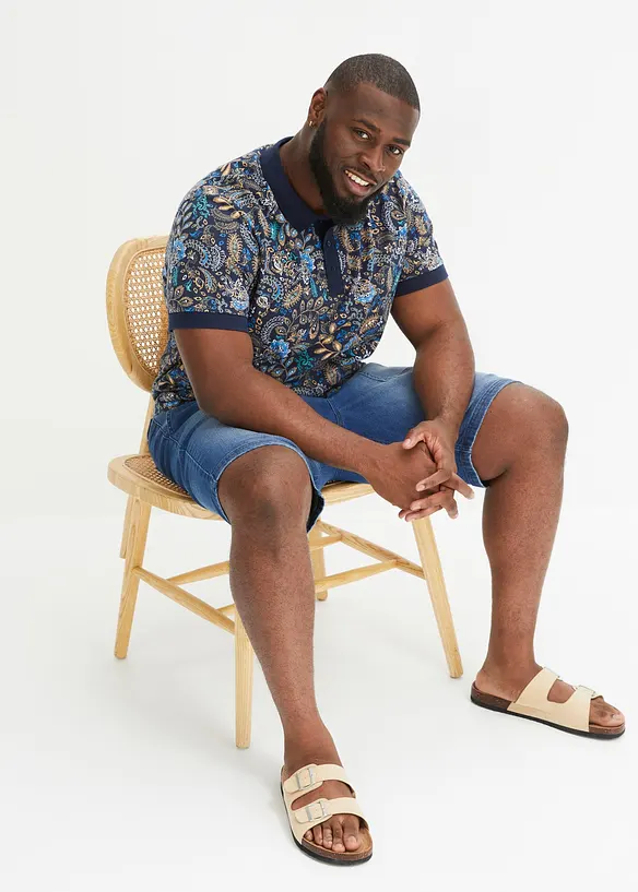 Polo en coton, manches courtes, bonprix