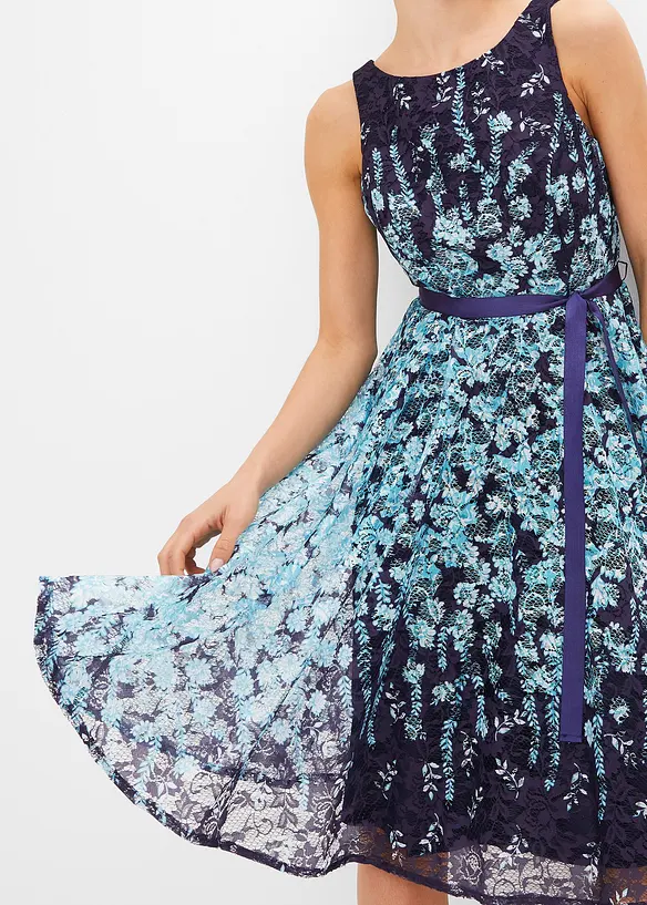 Robe en dentelle avec ruban en satin, bonprix