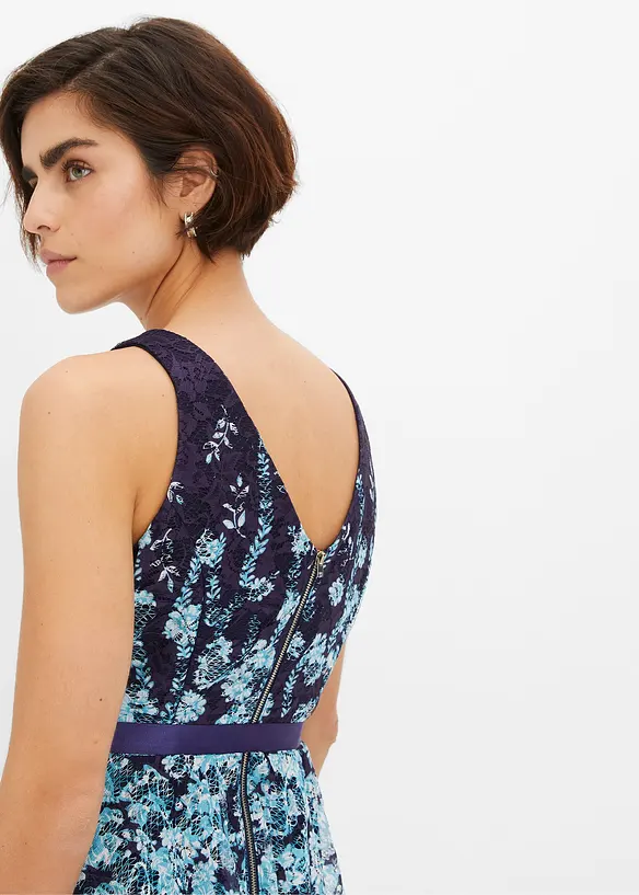 Robe en dentelle avec ruban en satin, bonprix