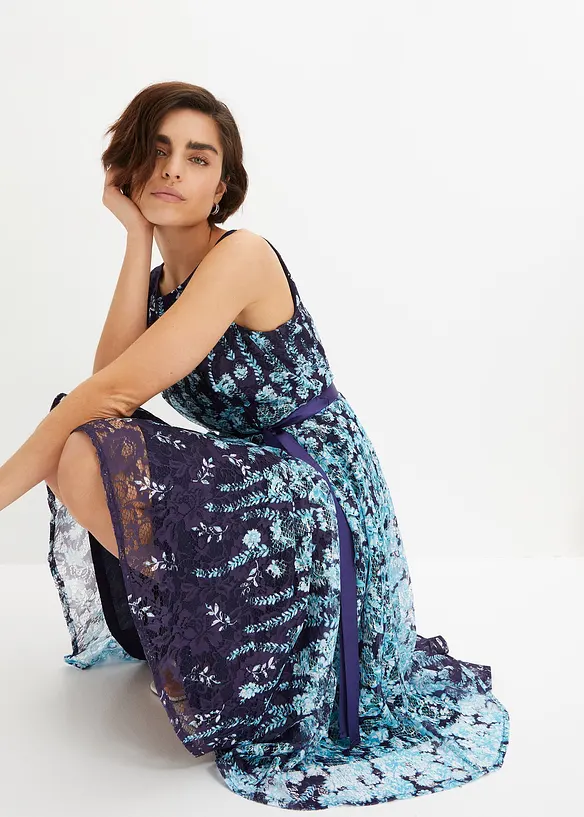 Robe en dentelle avec ruban en satin, bonprix