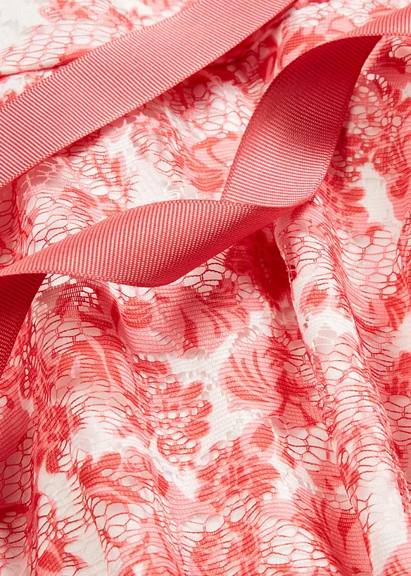 Robe en dentelle avec ruban en satin, bonprix