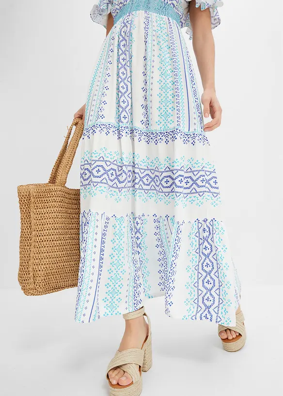 Robe longue imprimée, bonprix