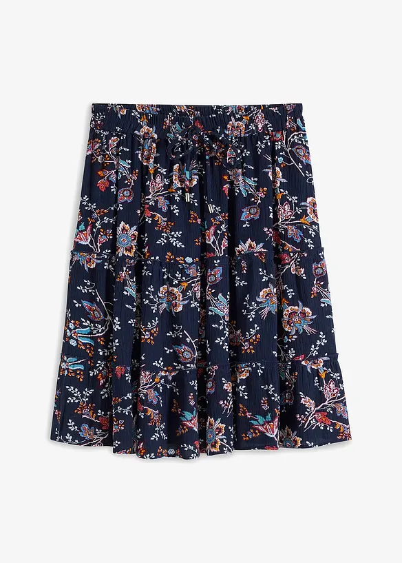 Mini-jupe en viscose fluide, bonprix