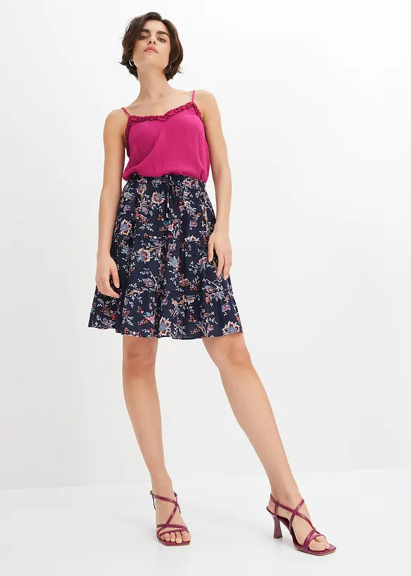 Mini-jupe en viscose fluide, bonprix