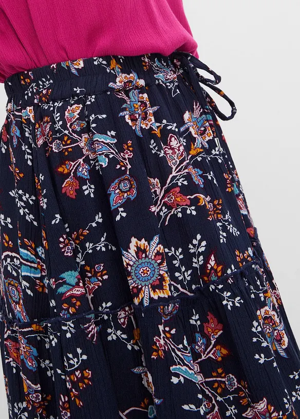 Mini-jupe en viscose fluide, bonprix