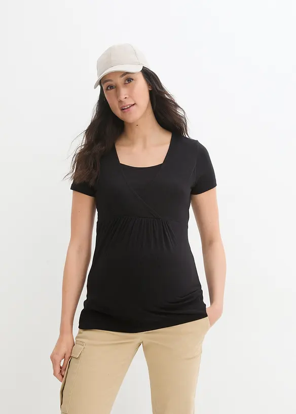 Lot de 2 T-shirts de grossesse et d'allaitement, bonprix