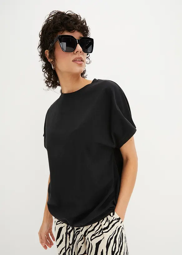 T-shirt avec détail noué à la base, bonprix