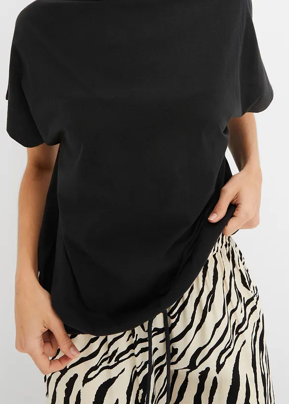 T-shirt avec détail noué à la base, bonprix