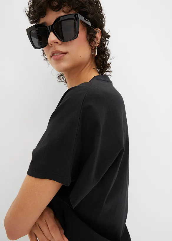 T-shirt avec détail noué à la base, bonprix