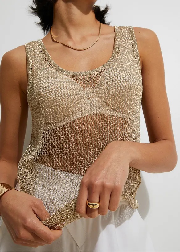 Top en maille de viscose mélangée, bonprix