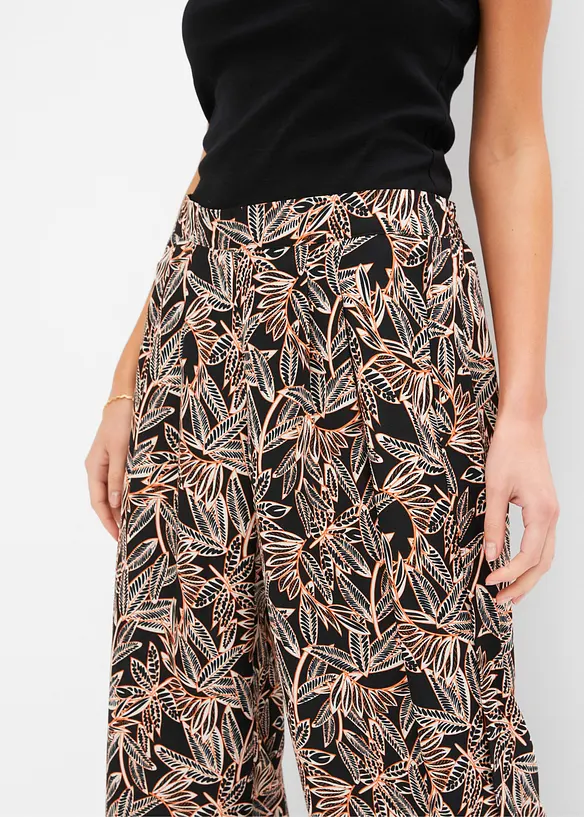 Pantalon palazzo fendu sur les côtés, bonprix