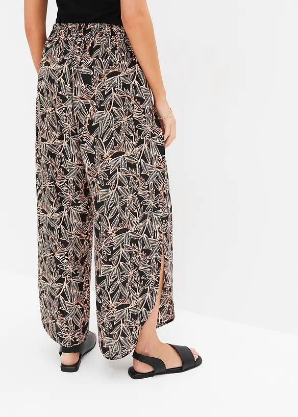 Pantalon palazzo fendu sur les côtés, bonprix