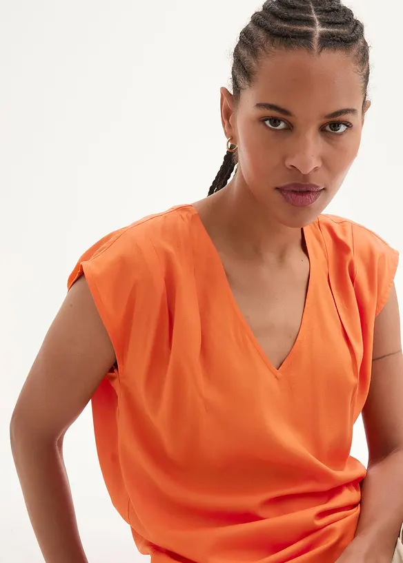 Blouse manches courtes en viscose fluide, bonprix