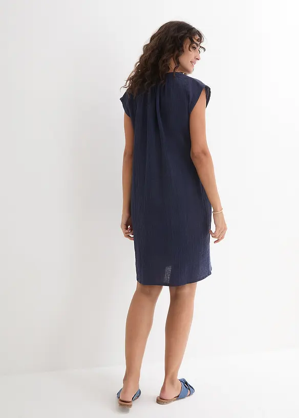 Robe de grossesse/d’allaitement en gaze de coton, bonprix