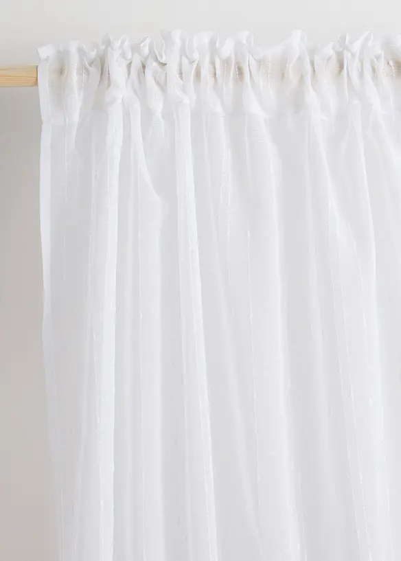 Voilage en jacquard à rayures (1 pce.), bonprix