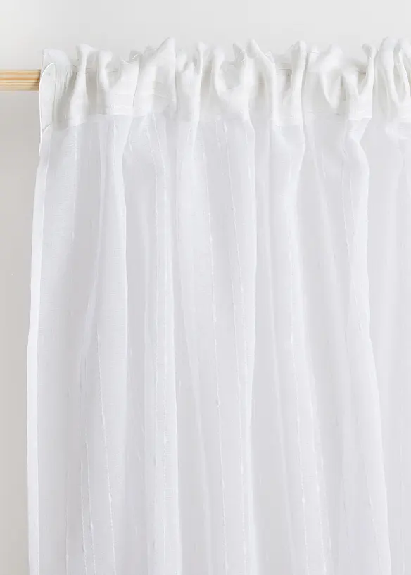 Voilage en jacquard à rayures (1 pce.), bonprix